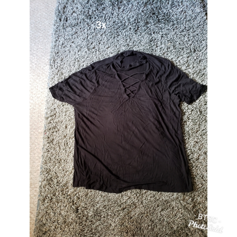 Black and Pink crisscross tees
